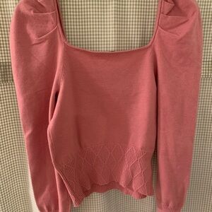 Lush puff-sleeve sweater by Piper & Scoot.